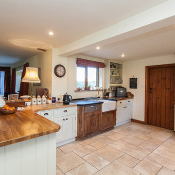 Traditional kitchen in a barn conversion