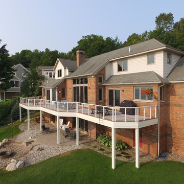 Waterfront Deck in Suttons Bay Overlooking Grand Traverse Bay
