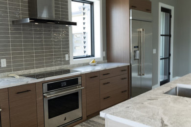 Inspiration for a modern home design remodel in Chicago