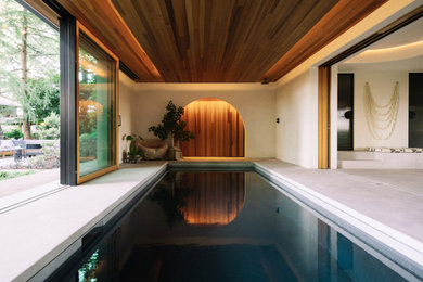 Inspiration for a modern pool remodel in Portland