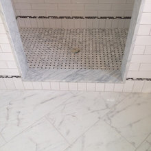 Master Bath Black and White