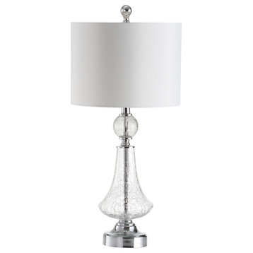 Safavieh Helen Velvet Table Lamp, Set of 2, Clear