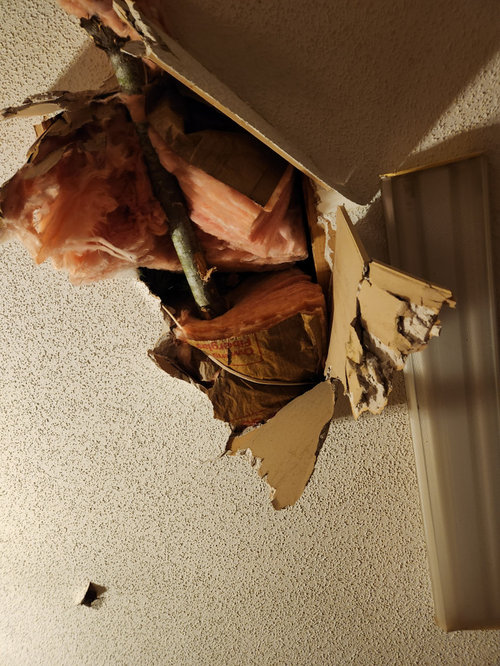 Patching a popcorn ceiling