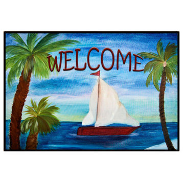 Red Sail Welcome Rug, 36"x60"