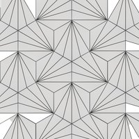 Aster Hex Encaustic Porcelain Floor and Wall Tile, Blanco