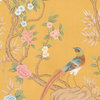 Chinoiserie Wall Mural Rafah, Golden, Large