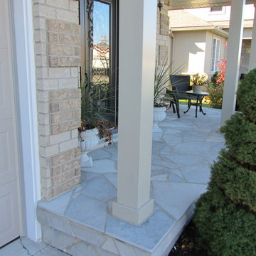 Random Flagstone Front Porch