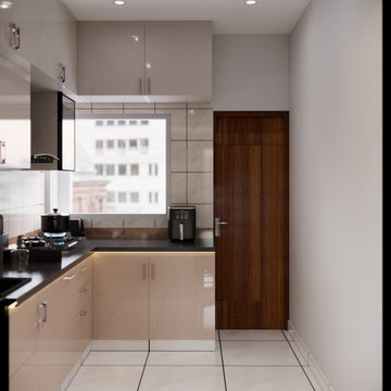 Small Space Modular Kitchen Layout