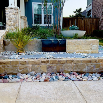 Modern Frontyard Landscape Design | Plano Texas Landscape | Alterra Landscape De