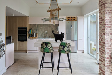 Design ideas for a contemporary kitchen in London.
