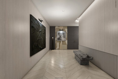 Inspiration for a contemporary entryway remodel