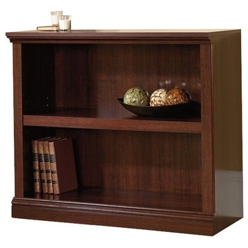 Sauder Select Engineered Wood 2 Shelf Bookcase in Select Cherry