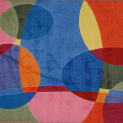 Fun Rugs - Groovy Dots Kids Multicolor Rug - Kids Rugs