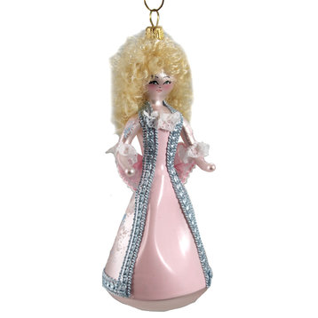De Carlini Italian Ornaments Belle In Pink Dress Ornament Italian Animation