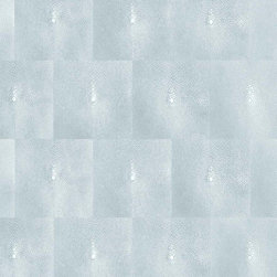 Shagreen Wallpaper in Light Blue by Brett Design - Wallpaper