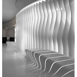 Corian&reg; wall design with illumination - Artwork