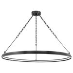 Hudson Valley Lighting - Rosendale LED Chandelier, Medium, Old Bronze Finish - Exquisite details take this simple LED ring to a decorative level. An intricate metal chain, gorgeous metal work and bead detailing around the outside of the ring add a subtle sophistication. With its matte glass diffuser and open, airy design, Rosendale will bring style and plenty of soft light to any room.