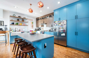 Cottage kitchen photo in New York