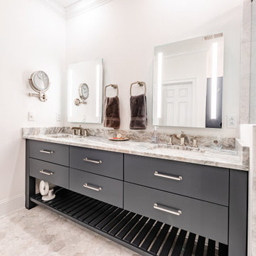 Contemporary Master Bath Renovation in Uptown Charlotte