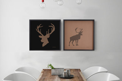 Example of a trendy dining room design in Other