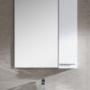 Fine Fixtures Atwood Mirror With Side Cabinet, White, 35"