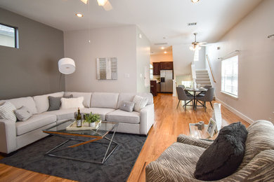Inspiration for a transitional living room remodel in Houston