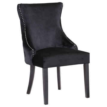 Stonefort Black Chair, Wood