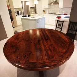 Round Reclaimed Wood Tables - Products