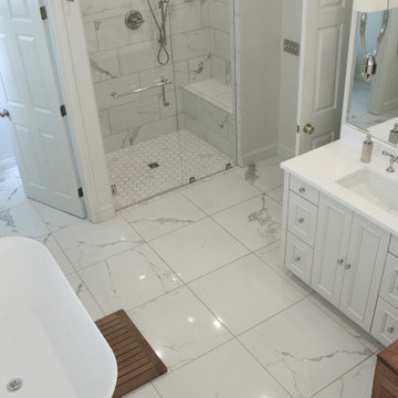 Master Bathroom - Tile and Installation by Exact Tile Inc