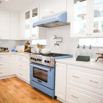 Aspen White Custom Stock Raised Panel Cabinets