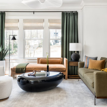 Warm Contemporary Living Room Design