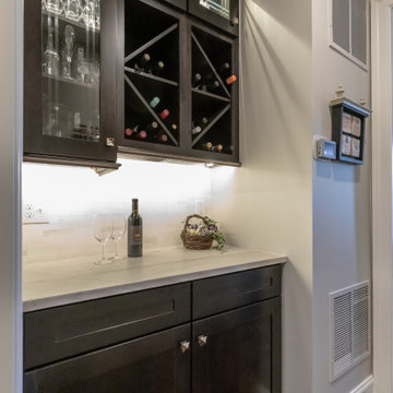 Spacious and Elegant White and Black Kitchen in Leesburg VA