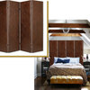 Copley Screen - Brown, Faux Leather Both Sides