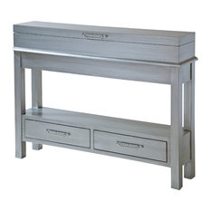 Most Por Flip Top Console Tables For 2018 Houzz Stein World Messina 2 Drawer Flip Top Lid Console Table