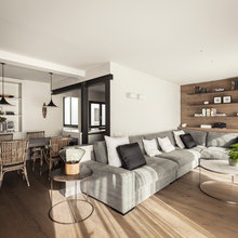 Casas Houzz: Un piso que de día mira a Montjuic y de noche, al Tibidabo