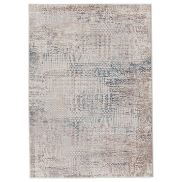 Vibe by Jaipur Living Tolsten Abstract Ivory/ Blue Area Rug, 3'x8'