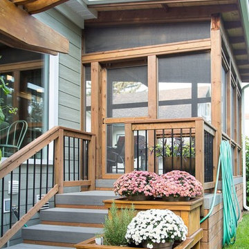 Rustic Grey & Wood Decking
