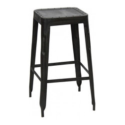 Raw Metal Bar Stool - Bar Stools And Counter Stools
