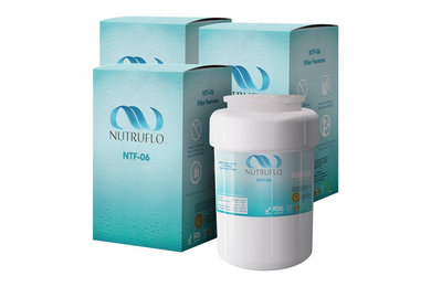 3 Pack NuTruFlo GE MWF SmartWater Compatible Refrigerator Water Filter