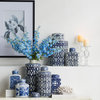 Blue and White Porcelain Jar With Lid