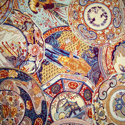 Oriental fabric vintage Imari china - Upholstery Fabric
