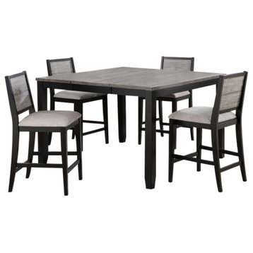 Elodie 5-piece Counter Height Dining Table Set With Extension Leaf
