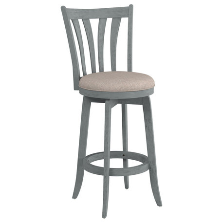 Hillsdale Savana Swivel Stool, Blue Wire Brush, Bar Height