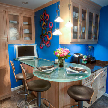 Electric & Vibrant Contemporary Kitchen