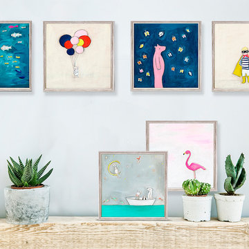Cute Rustic Mini Canvases for Kids