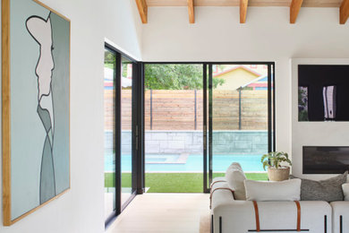 Inspiration for a living room remodel in Austin