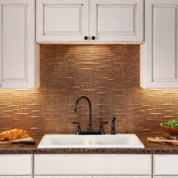 Fasade Waves, Cracked Copper - Home Decor