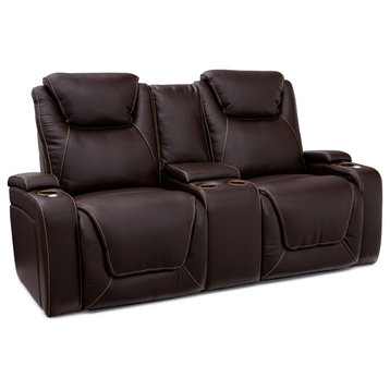 Seatcraft Colosseum Home Theater Seating, Brown, Loveseat