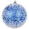 4.75" Blue Glitter Hail Ball 4/Bag
