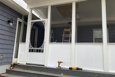 This is an example of a modern porch design in Cincinnati.